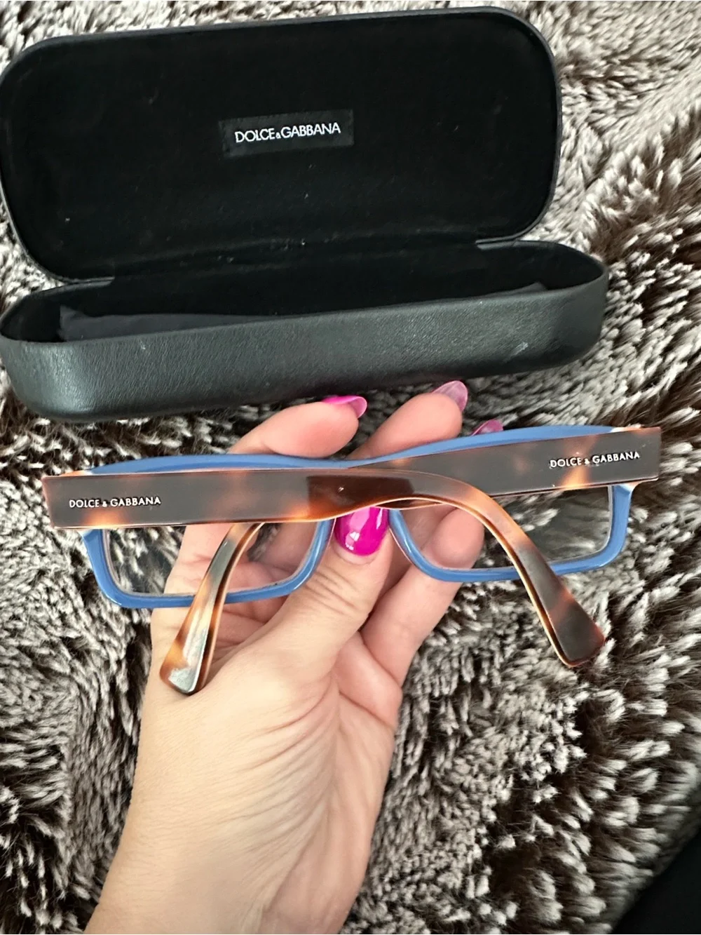 Dolce & Gabbana Orange and Multicolor Stripe Men’s Sunglasses